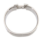Hermes Clic Clac PM Bangle Blue Silver Bracelet — view 4