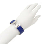 Hermes Clic Clac PM Bangle Blue Silver Bracelet — view 6