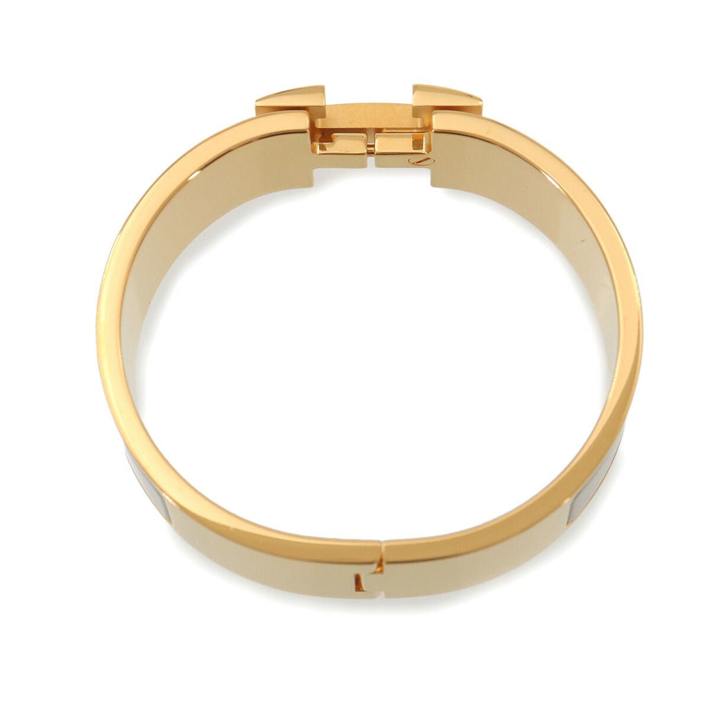 Hermes Clic Clac PM Bangle Gray Gold Bracelet — view 4