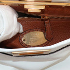 Fendi Selleria Peekaboo Regular 2-Way Bag Leather White Navy — view 7