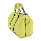 Louis Vuitton Taigarama Keepall Bandouliere 25 2-Way Bag Lemon Yellow — view 4