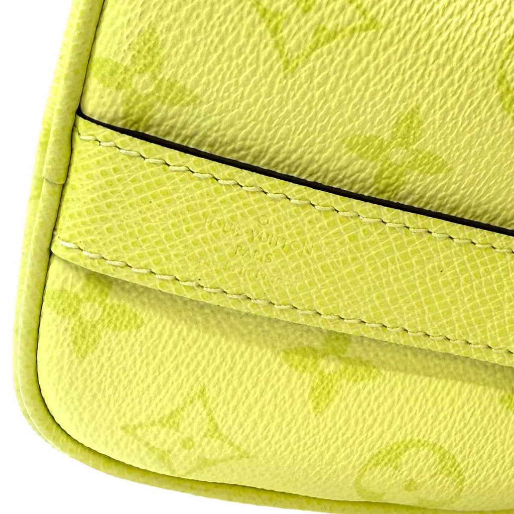Louis Vuitton Taigarama Keepall Bandouliere 25 2-Way Bag Lemon Yellow — view 8