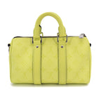 Louis Vuitton Taigarama Keepall Bandouliere 25 2-Way Bag Lemon Yellow — view 3