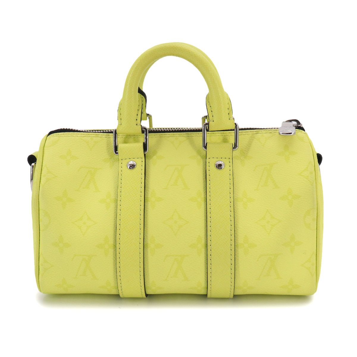 Louis Vuitton Taigarama Keepall Bandouliere 25 2-Way Bag Lemon Yellow — view 3