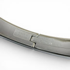 Hermes Mini Click Kelly Bracelet Bangle Silver Orange — view 9
