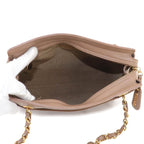 Chanel Triple Coco Chain Shoulder Bag Caviar Leather Light Brown Gold Vintage — view 7