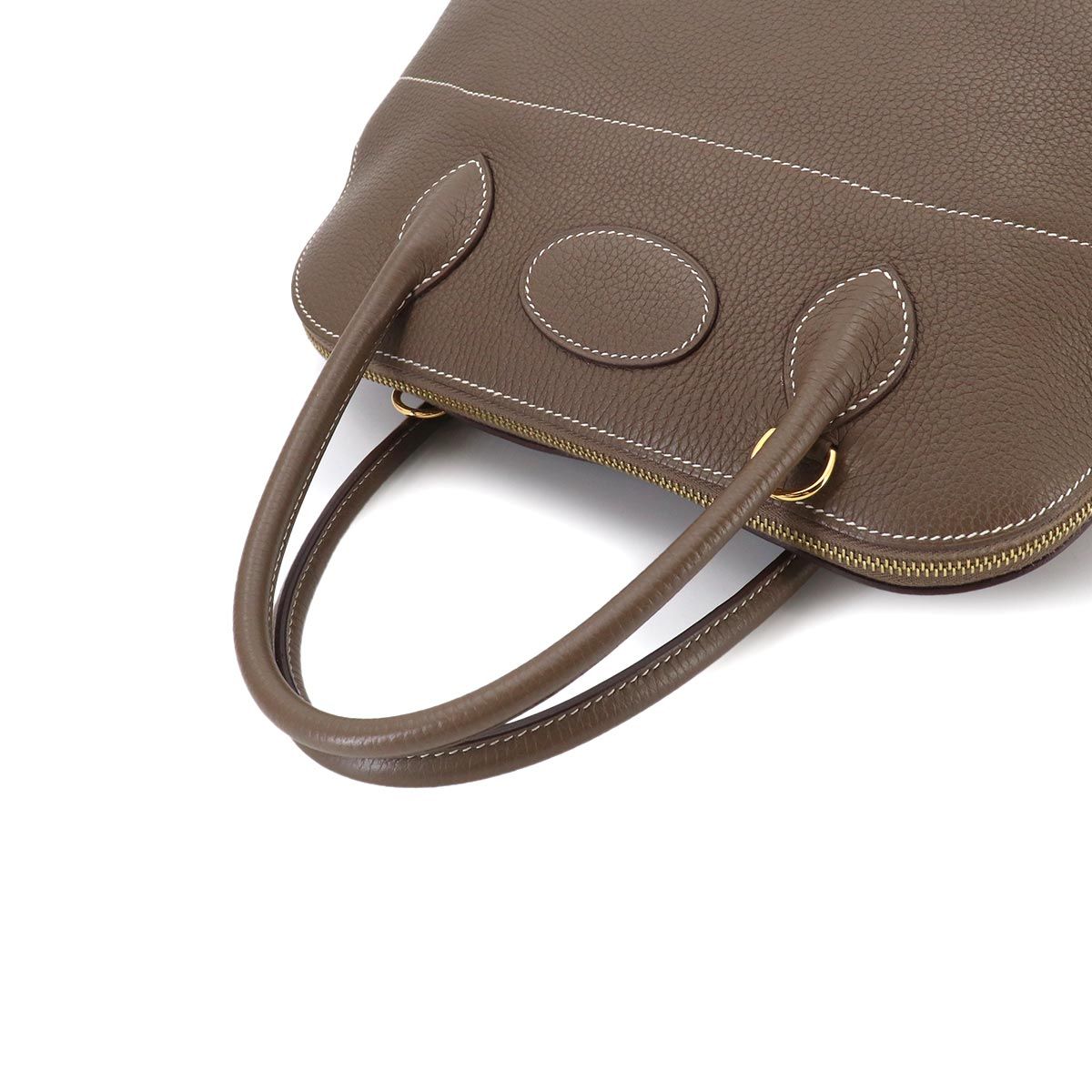Hermes Bolide 31 2-Way Bag Taurillon Clemence Etoupe Gold — view 5