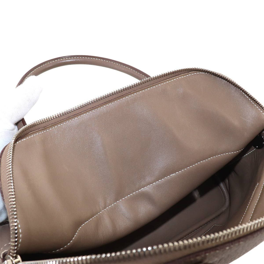 Hermes Bolide 31 2-Way Bag Taurillon Clemence Etoupe Silver — view 7