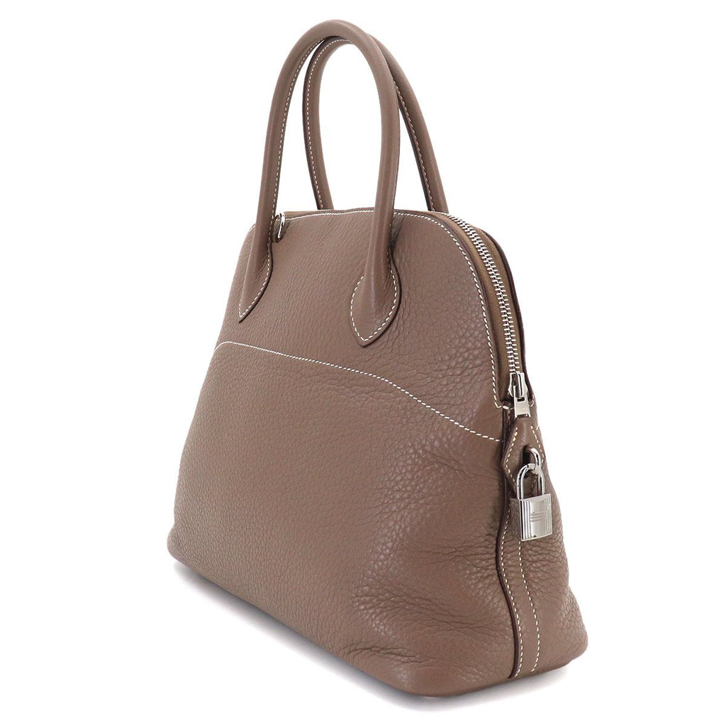 Hermes Bolide 31 2-Way Bag Taurillon Clemence Etoupe Silver — view 3