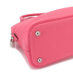 Hermes Bolide 31 2-Way Bag Taurillon Clemence Rose Azalea Silver — view 8