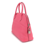 Hermes Bolide 31 2-Way Bag Taurillon Clemence Rose Azalea Silver — view 3
