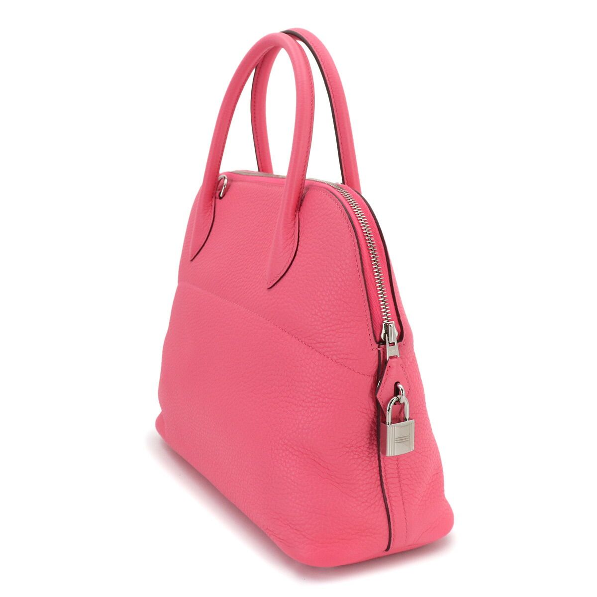Hermes Bolide 31 2-Way Bag Taurillon Clemence Rose Azalea Silver — view 3