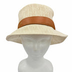 Dior Teddy-d Oblique Bob Hat Cotton 100% Leather Hat 58 — view 3