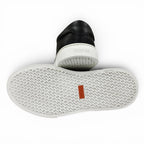 Hermes Day Silver Kelly Buckle Lace Up Leather Low Cut Sneakers Black — view 6