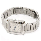 Cartier Watch Tank en Gray SM Diamond SS Quartz Silver Dial Polished — view 3