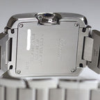 Cartier Watch Tank en Gray SM Diamond SS Quartz Silver Dial Polished — view 5