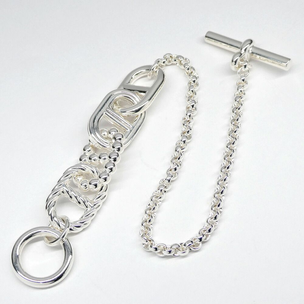 Hermes Bracelet Chaine D'ancre Area 2 PM 18 Silver — view 2
