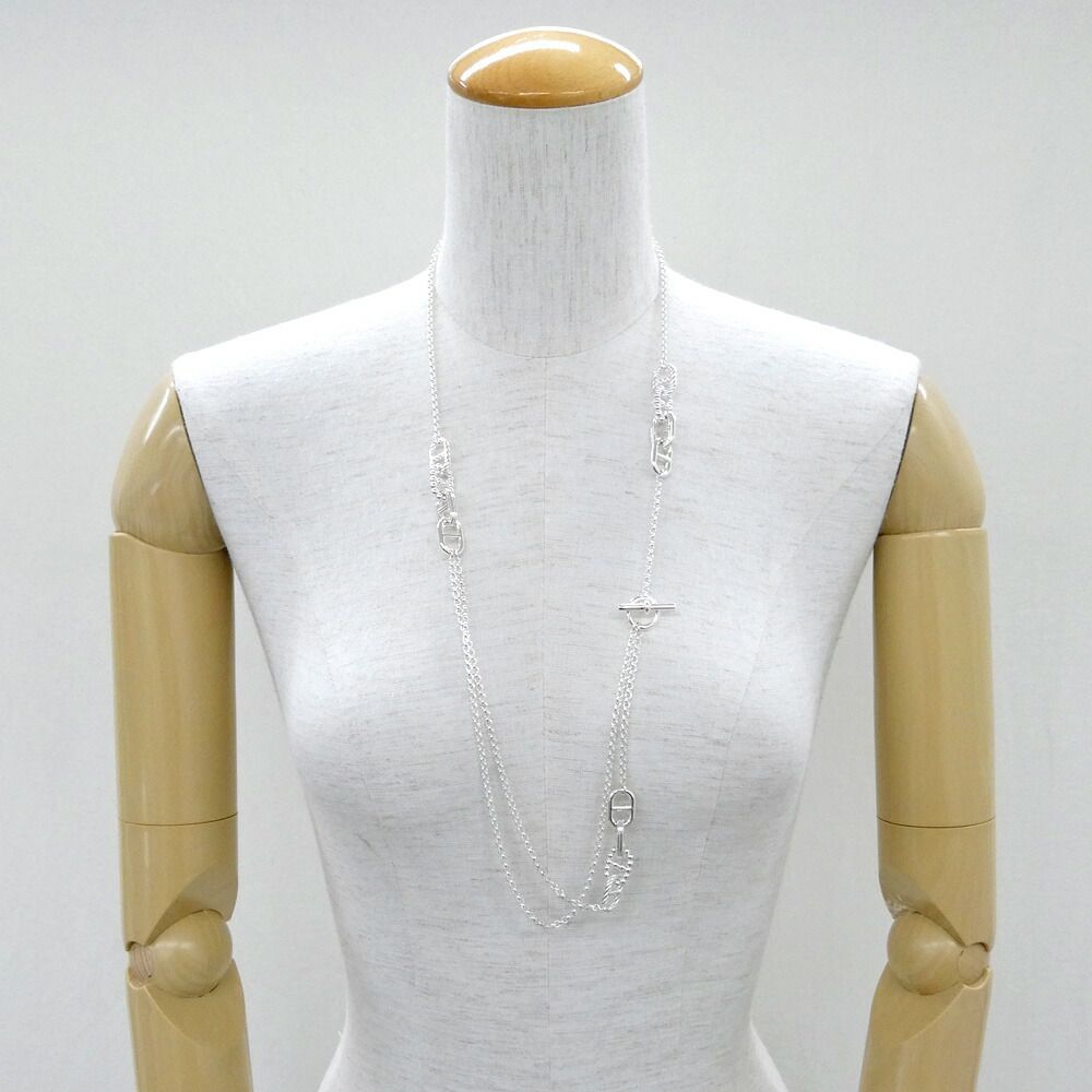 Hermes Necklace Chaine D'ancre Area 2 Long Silver — view 8