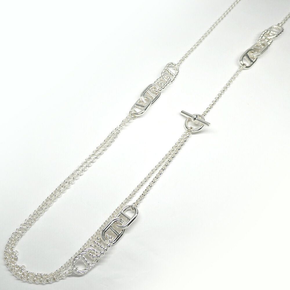 Hermes Necklace Chaine D'ancre Area 2 Long Silver — view 2