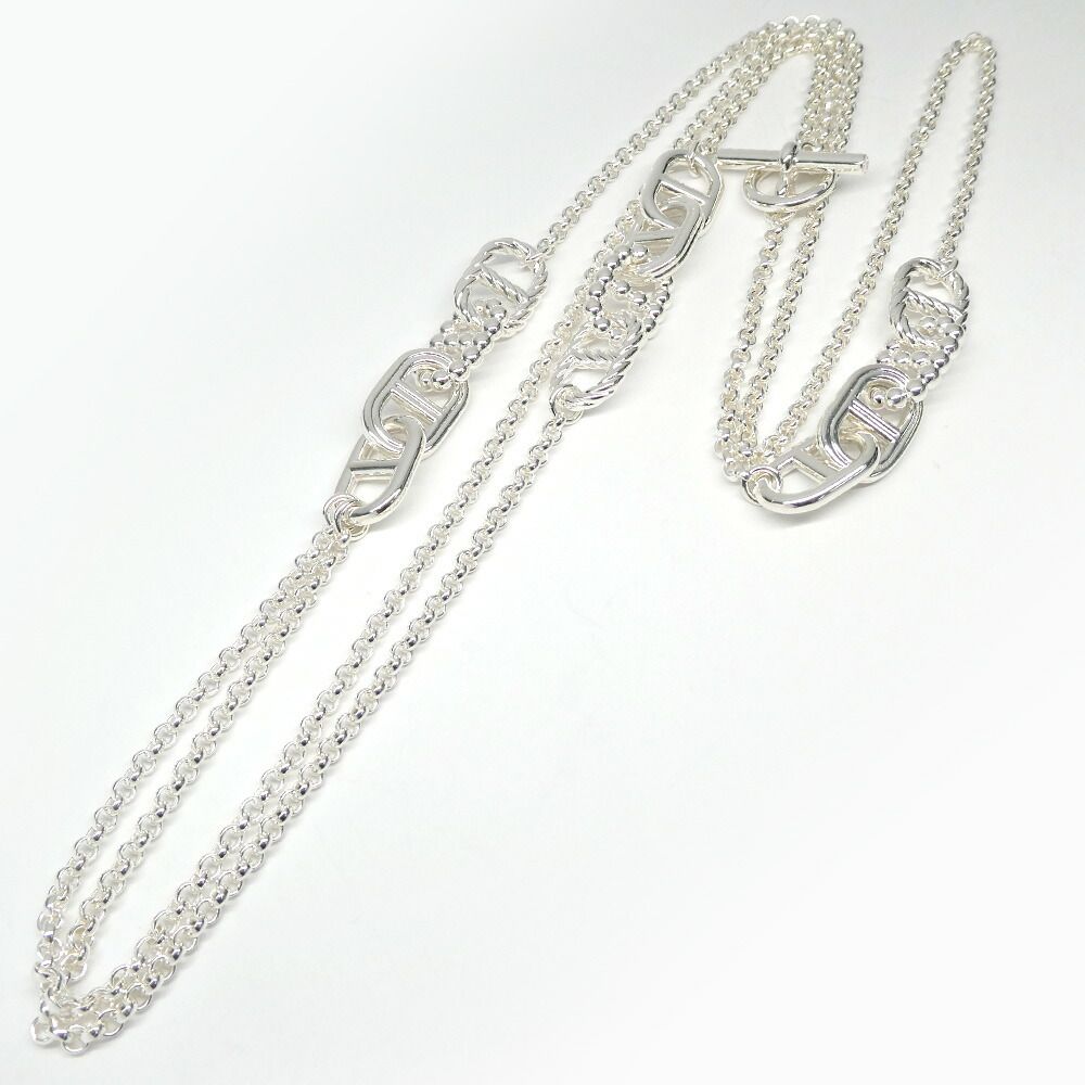 Hermes Necklace Chaine D'ancre Area 2 Long Silver — view 6