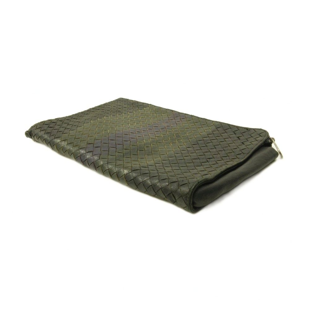 Bottega Veneta Intrecciato Clutch Second Line Leather Black — view 2
