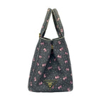 Prada Tote Canapa Gray Pink White Elephant — view 2