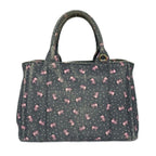 Prada Tote Canapa Gray Pink White Elephant — view 3