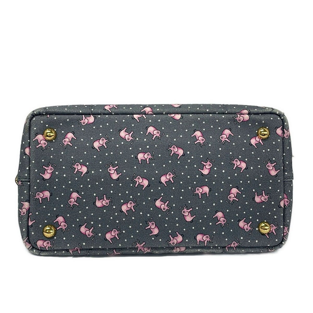 Prada Tote Canapa Gray Pink White Elephant — view 5