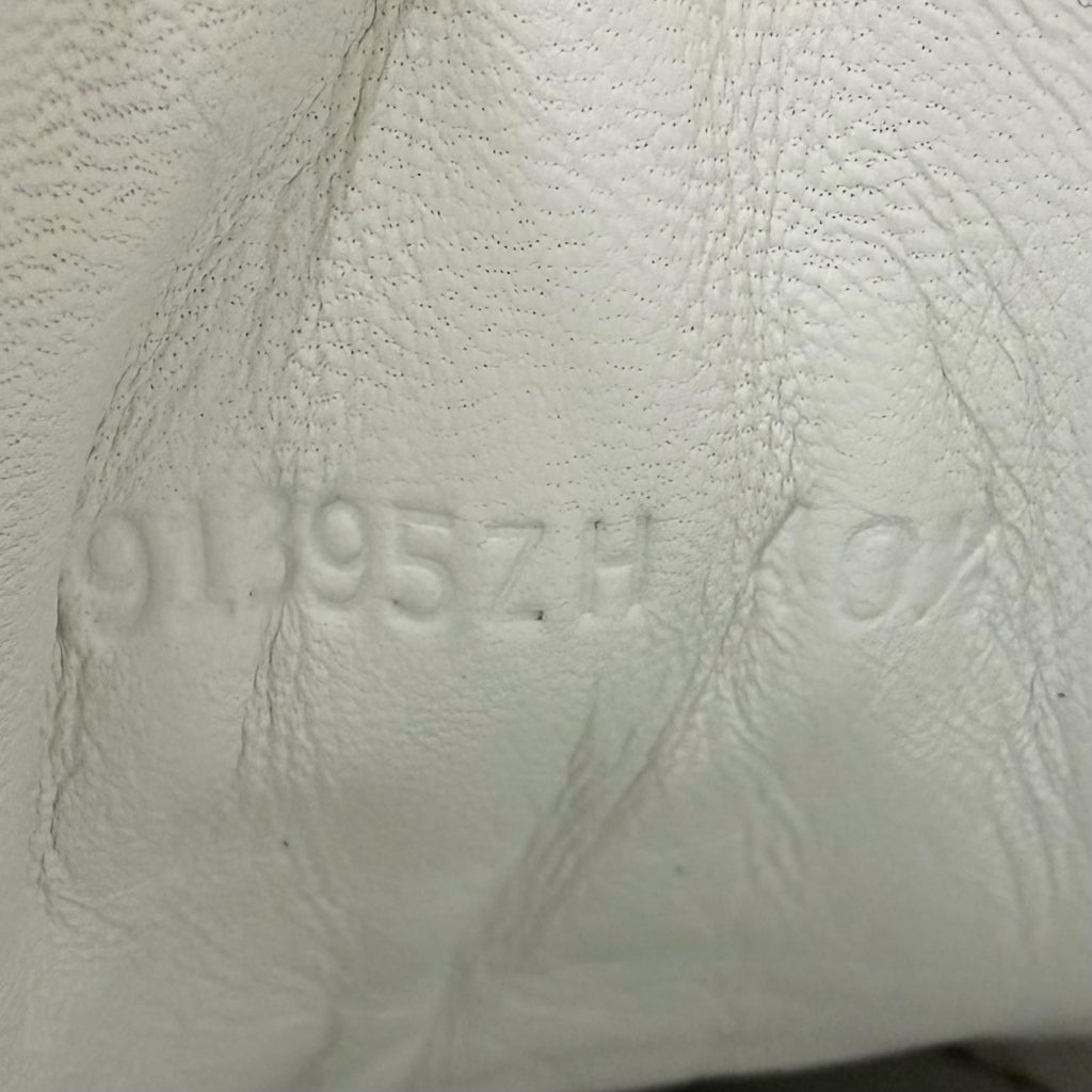 Hermes Trail Leather Logo Lace Up Low Cut Sneakers White 40.5 Recommended — view 9