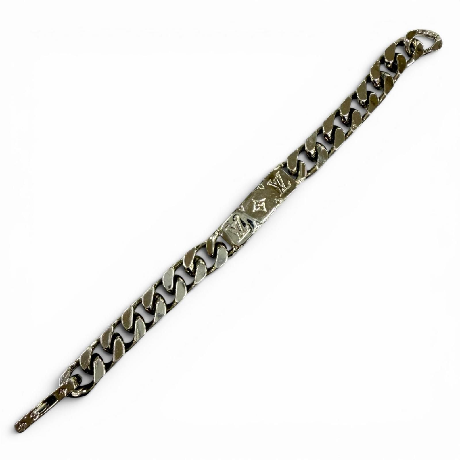 Louis Vuitton Chain Bracelet Monogram Silver — view 4
