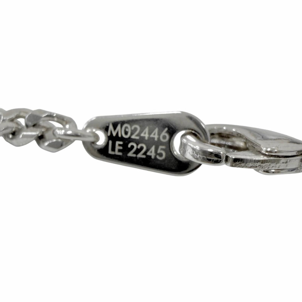 Louis Vuitton Pendant Damier Staple Necklace Silver — view 9