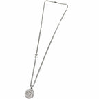Louis Vuitton Pendant Damier Staple Necklace Silver — view 5