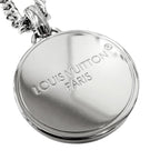 Louis Vuitton Pendant Damier Staple Necklace Silver — view 4