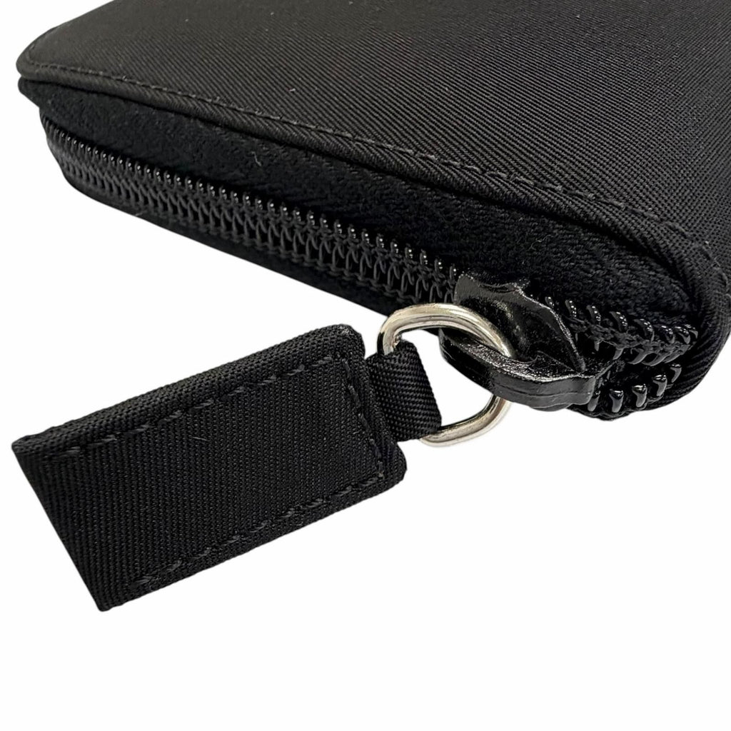 Prada Tessuto Nylon Zip Around Wallet Black — view 6