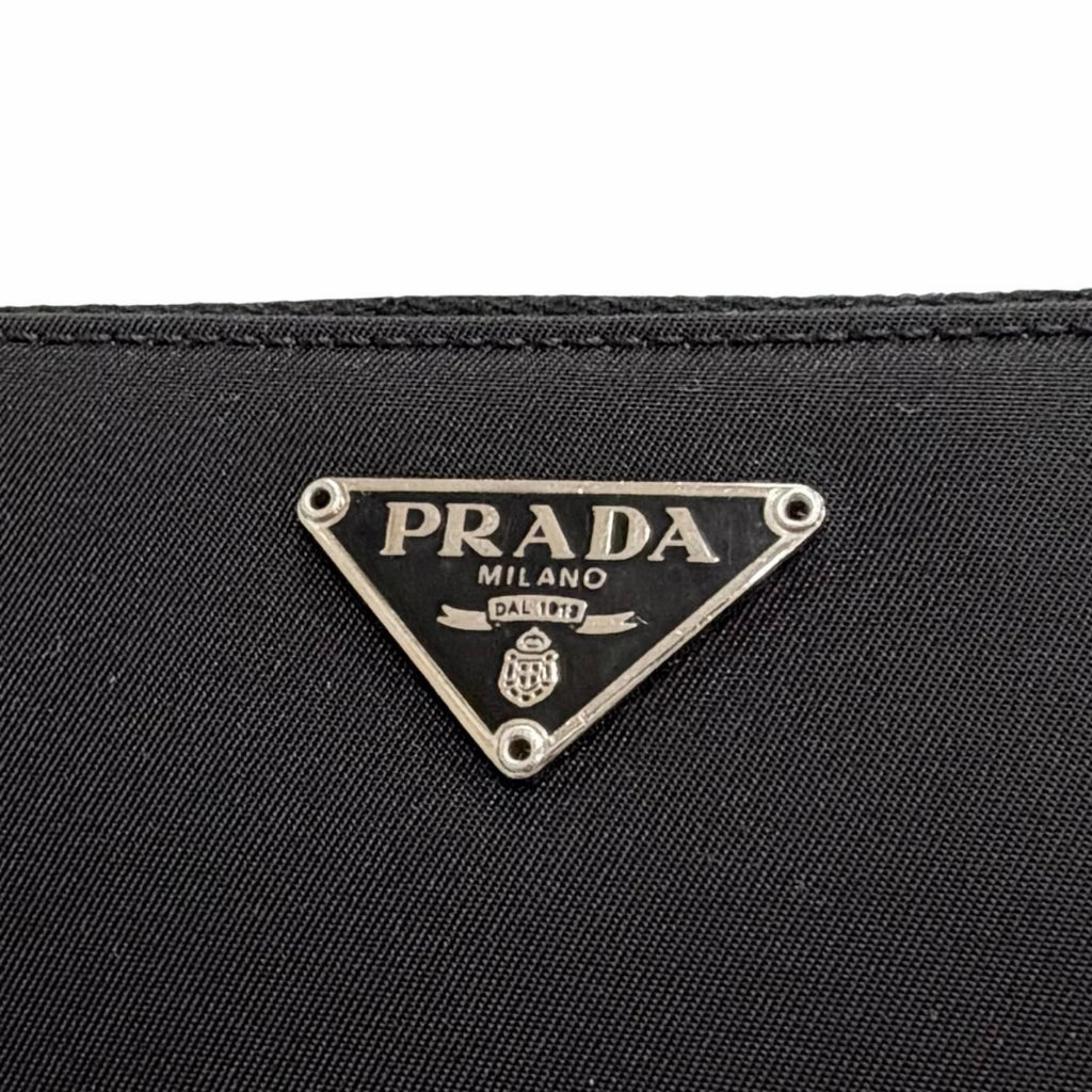 Prada Tessuto Nylon Zip Around Wallet Black — view 7