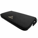 Prada Tessuto Nylon Zip Around Wallet Black — view 4