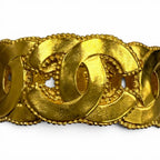 Chanel Vintage CC Logo Bangle Bracelet Gold — view 7