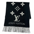 Louis Vuitton Scarf Reykjavik Cashmere Noir Monogram 170 45 cm