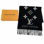 Louis Vuitton Scarf Reykjavik Cashmere Noir Monogram 170 45 cm — view 2