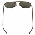 Chanel CC Logo Mirror with Leather Lens Avier Ta Sunglasses Gray Jew 55 Eyewear — view 5