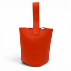 Loewe Pebble Bucket Bag Mini Smooth Calfskin 2-Way Shoulder Vivid Orange — view 3