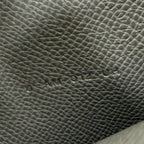 Hermes Citizen Twill Long Veau Epsom Grime Silver Wallet — view 9