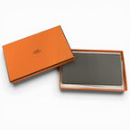 Hermes Citizen Twill Long Veau Epsom Grime Silver Wallet — view 2