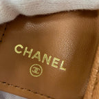 Chanel Classic Small Flap Wallet Caviar Leather CC Logo Quilted Brown — view 9