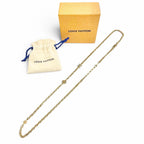 Louis Vuitton Chain LV Yours Monogram Flower Necklace Gold — view 2