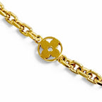 Louis Vuitton Chain LV Yours Monogram Flower Necklace Gold — view 6