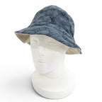 Louis Vuitton Chapeau Monogram Denim Reversible Bucket Hat Indigo Blue