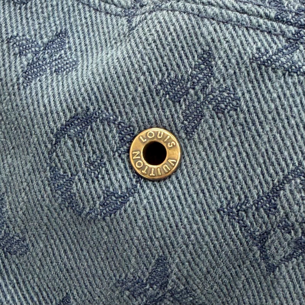 Louis Vuitton Chapeau Monogram Denim Reversible Bucket Hat Indigo Blue — view 8