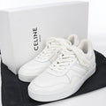 Celine Lace Up Low Sneakers Leather