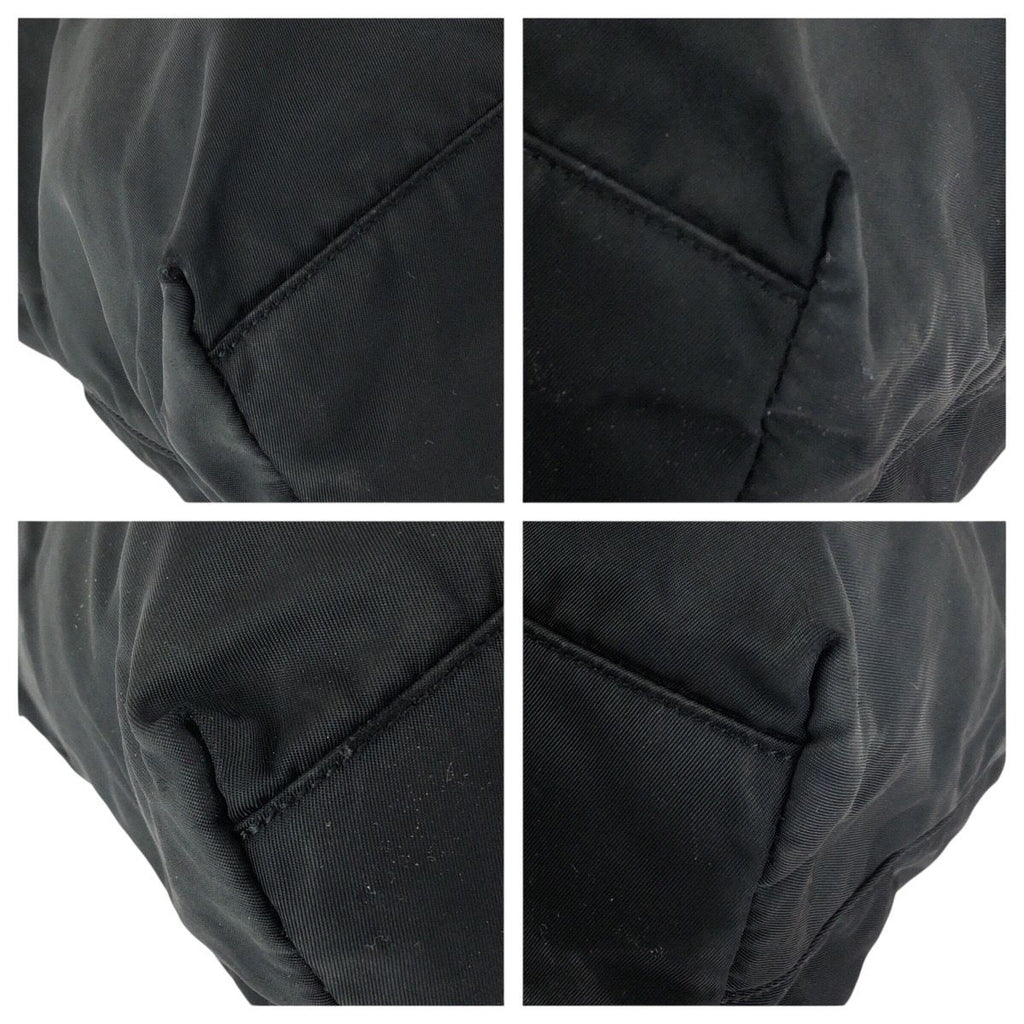 Prada Tessuto Black Silver Nylon Tote — view 3